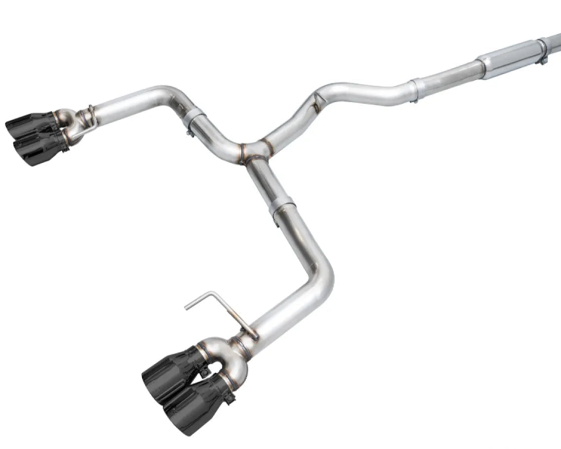 AWE Tuning Track Edition Exhaust | 3" Diameter | 4" Quad Diamond Black Tips Subaru WRX 2022-2025
