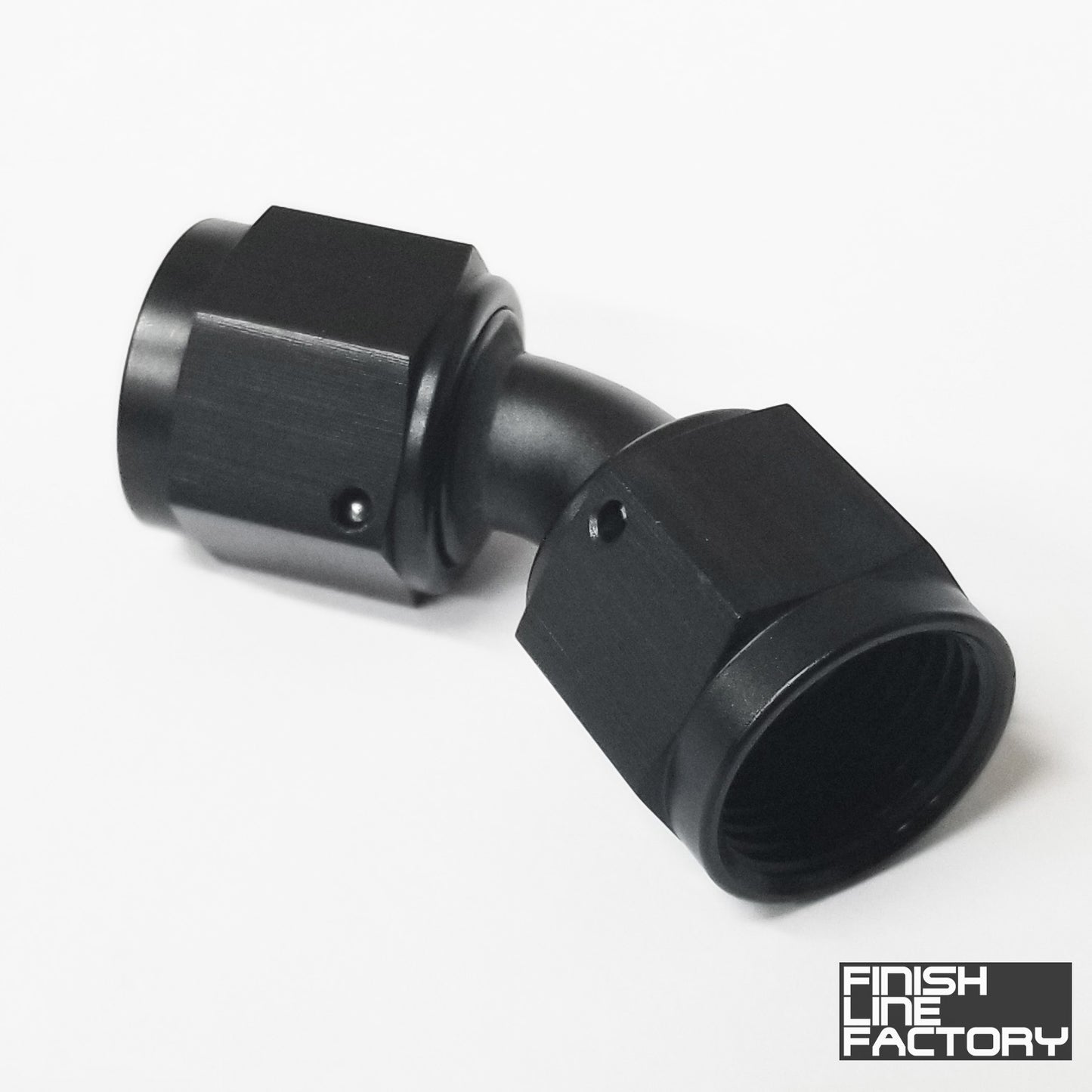 FLF AN to AN Swivel Coupler - 45 Degree - 03 AN