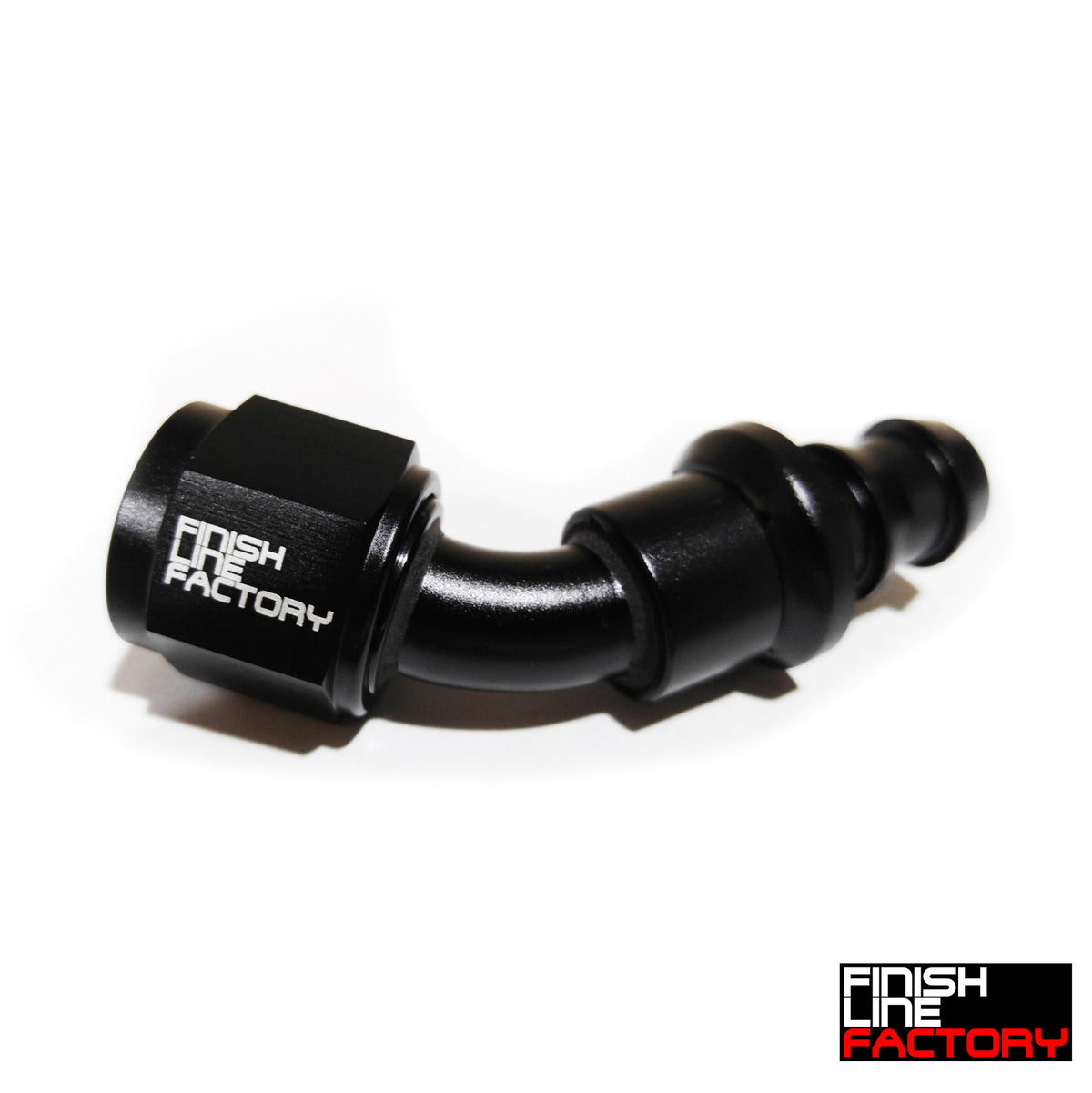 FLF Push Lock Hose End - 45 Degree - 12 AN