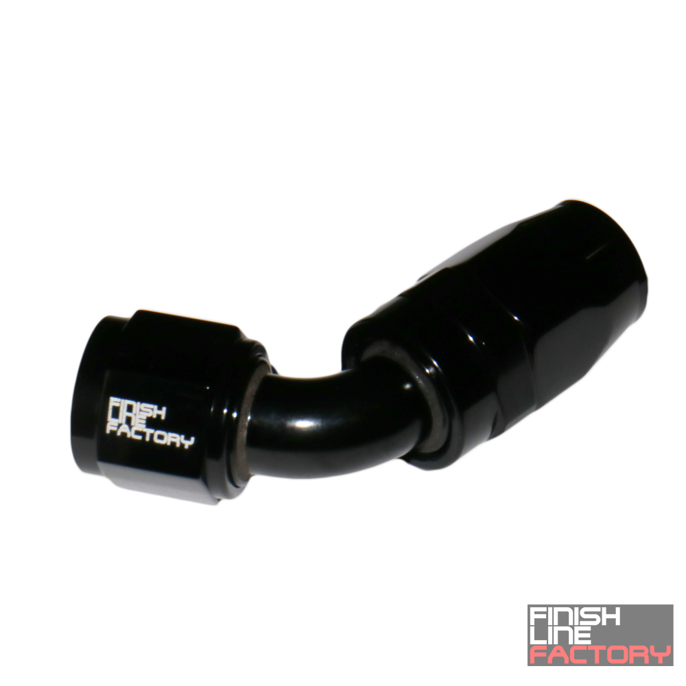 FLF Swivel Hose End (Braided Rubber) - 60 Degree - 10 AN