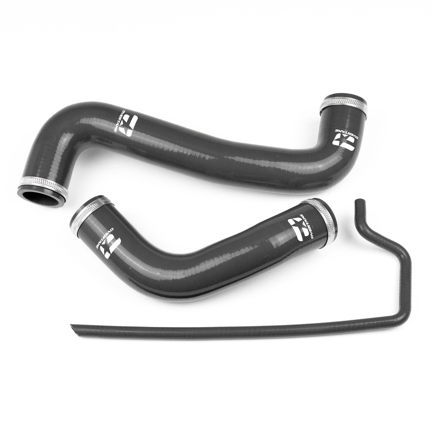 Overtake Radiator Hose Kit BLACK - Subaru 08-14 WRX, 08-21 STI, 09-13 FXT