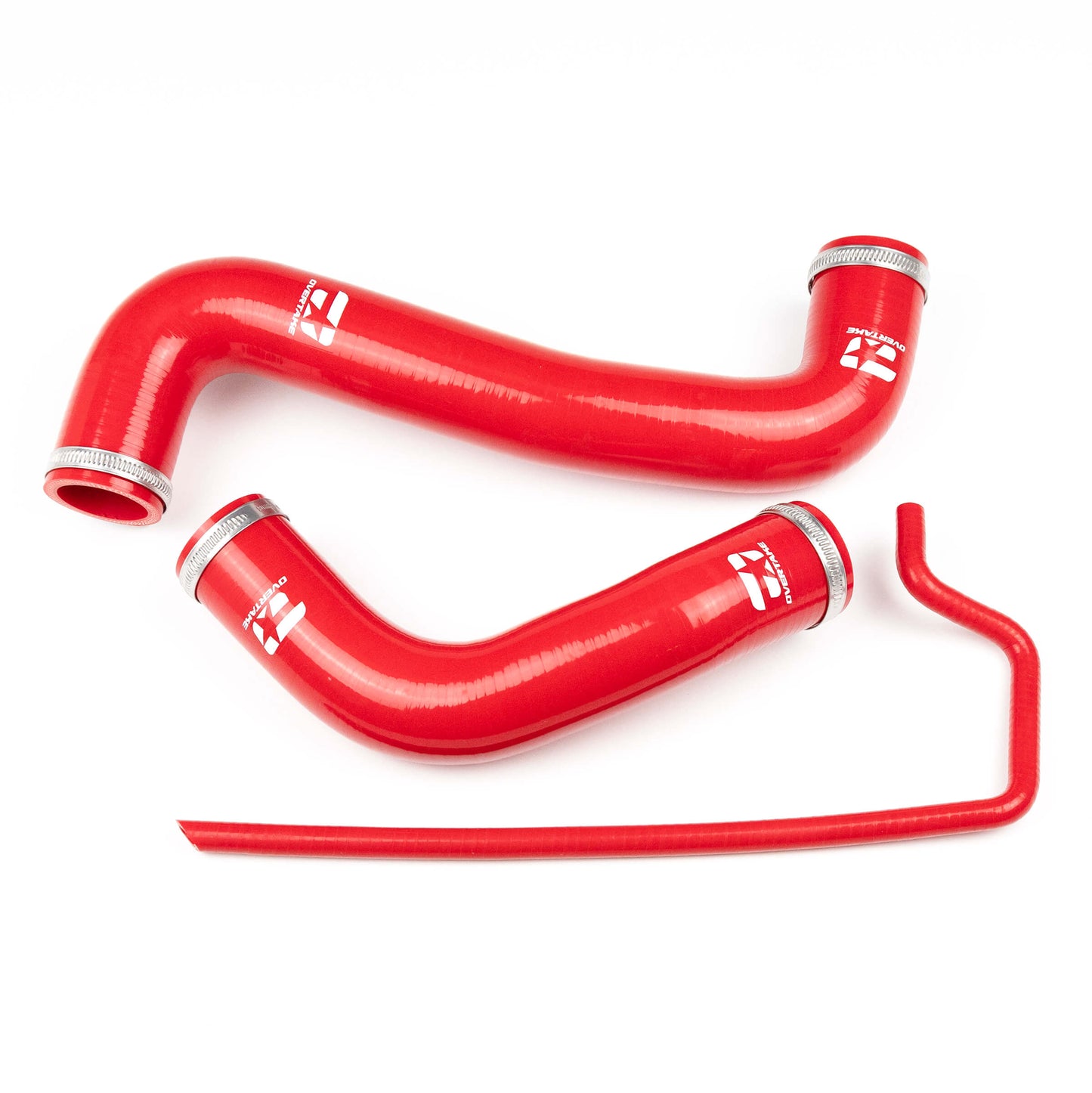 Overtake Radiator Hose Kit RED - Subaru 08-14 WRX, 08-21 STI, 09-13 FXT