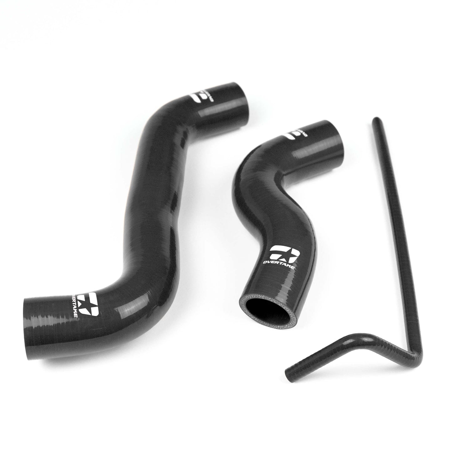 Overtake Radiator Hose Kit BLACK - Subaru 15-21 WRX, 14-18 FXT