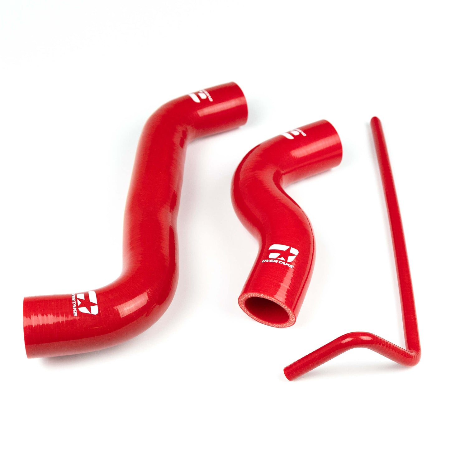 Overtake Radiator Hose Kit RED - Subaru 15-21 WRX, 14-18 FXT