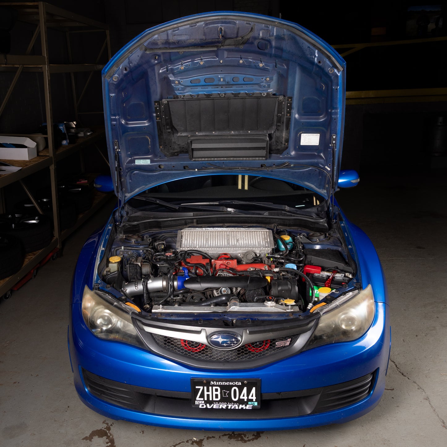 Overtake Hi-Lift Hood Strut Kit - Subaru 2008-14 WRX/STi