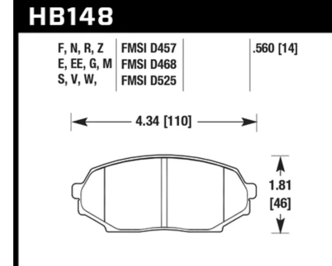 Hawk Performance DTC-60 Mazda Miata Front 1990-1993