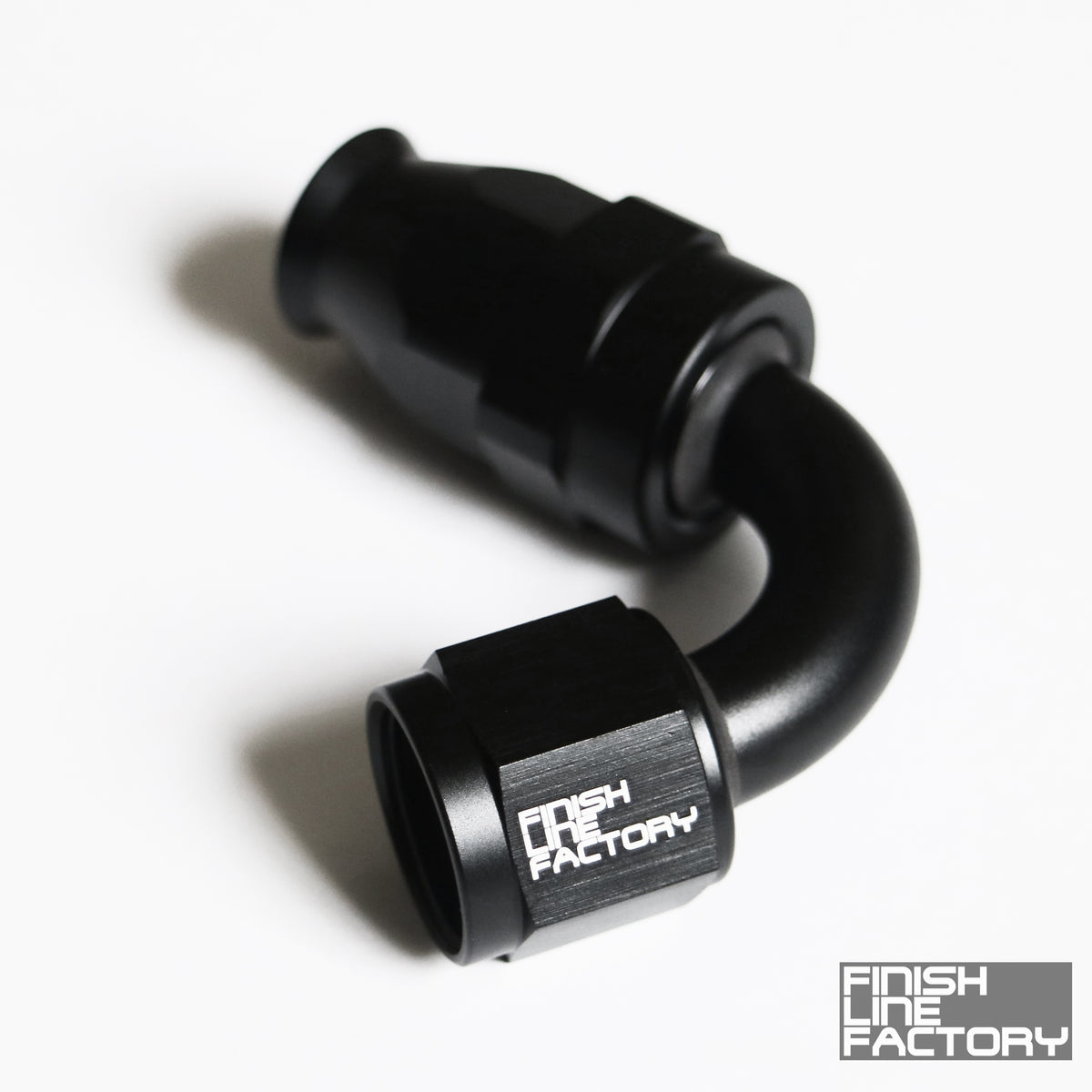 FLF Swivel Hose End (Braided PTFE) - 120 Degree AN - 06 AN