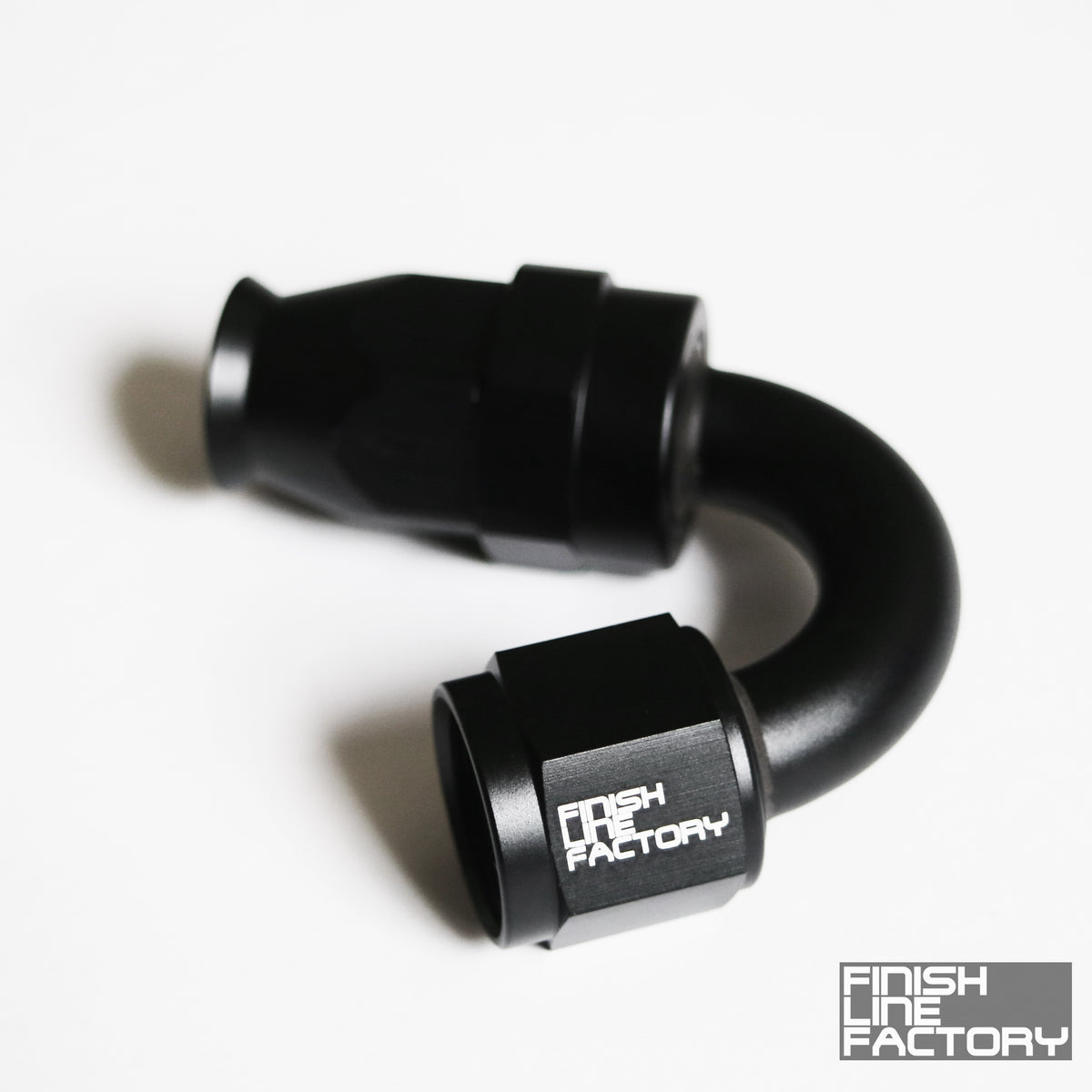 FLF Swivel Hose End (Braided PTFE) - 150 Degree AN - 04 AN