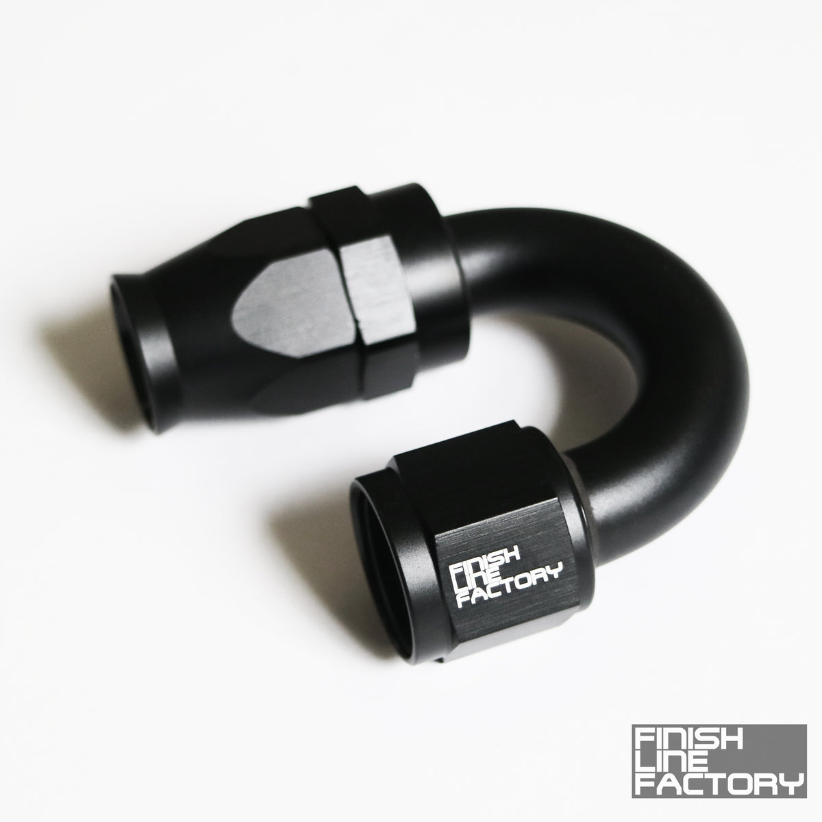 FLF Swivel Hose End (Braided PTFE) - 180 Degree AN - 10 AN