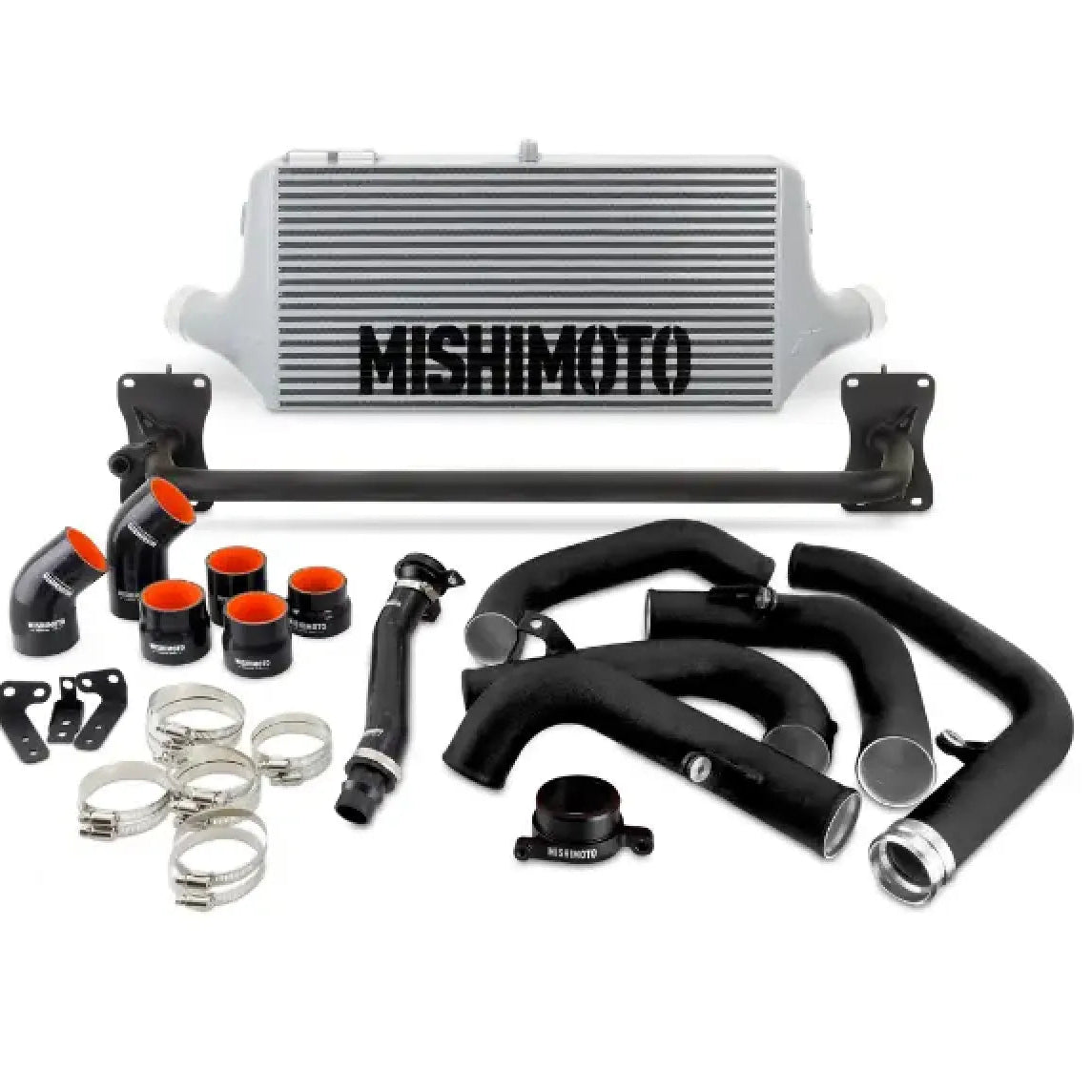 Mishimoto Front Mount Intercooler Kit w/ Black Core MWBK Pipes Subaru WRX 2022-2024