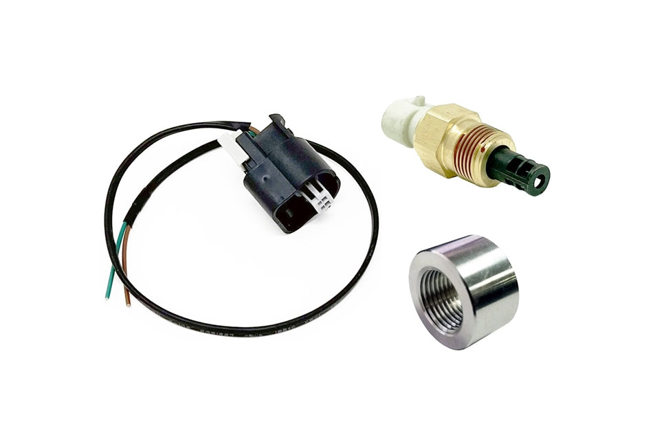 Torque Solution Fast Response SD IAT Sensor Kit: Universal GM Style IAT Sensor w/ Pigtail and Stainless Weld Bung