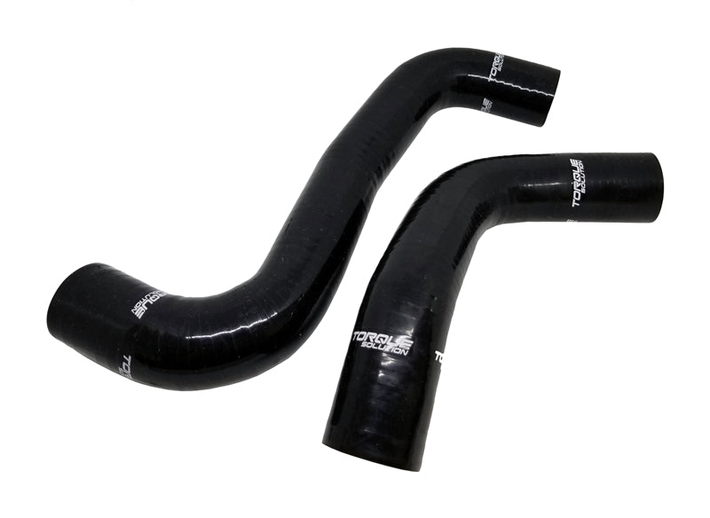 Torque Solution Silicone Radiator Hose Kit (Black): Subaru WRX 08-14 / STI 08-21 / Forester XT 09-13