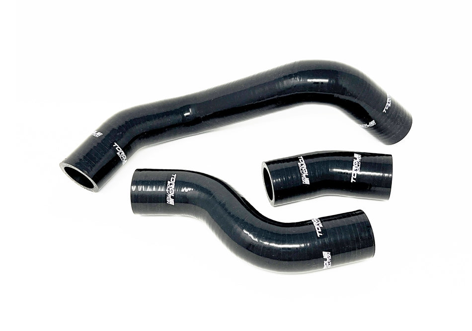 Torque Solution Silicone Radiator Hose Kit (Black): Subaru BRZ / Scion FR-S / Toyota 86