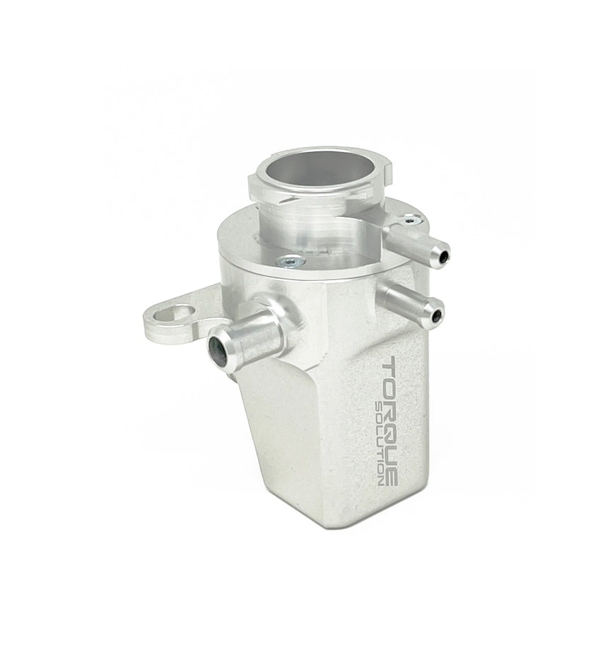 Torque Solution Coolant Expansion Tank (Silver): Subaru WRX 02-07 / STI 04-22 / Forester XT 04-08