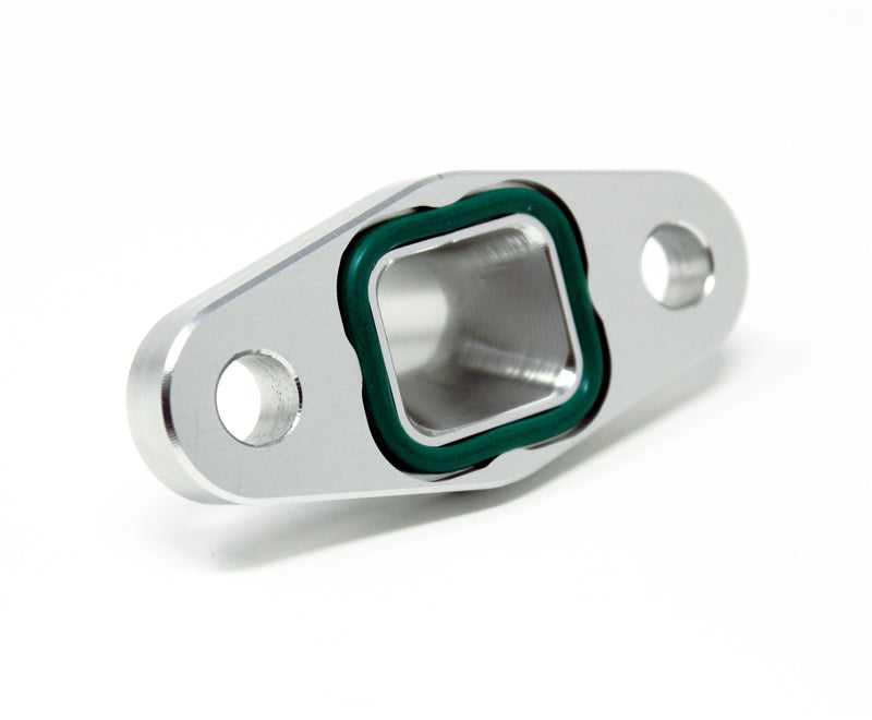 Torque Solution Offset / Port Matched Oil Drain Flange: -10AN for T3/T4 PTE, Turbonetics, Comp, BW