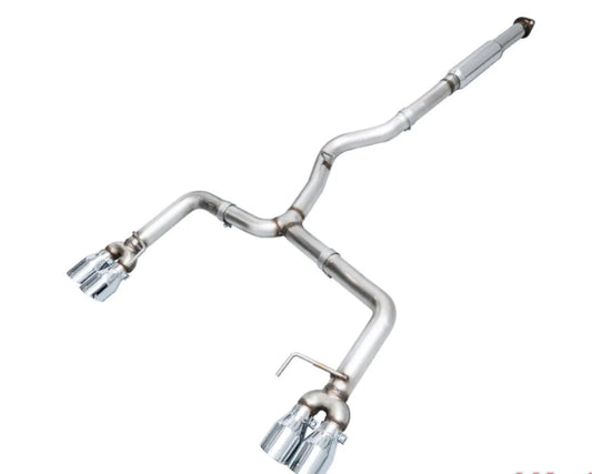 AWE Tuning Track Edition Exhaust | 3" Diameter | 4" Quad Chrome Silver Tips Subaru WRX|WRX STI 2012-2021