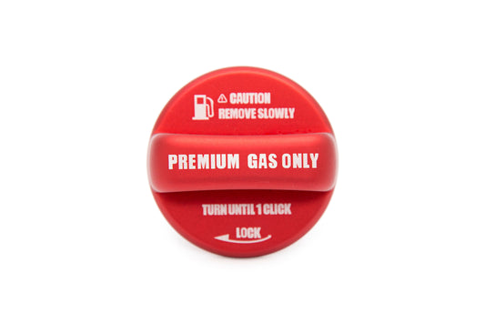 OLM Anodized Red Fuel Cap Cover - 15+ WRX / STI, 13+ FT86, 13+ Crosstrek, 14+ Forester, 12+ Impreza,