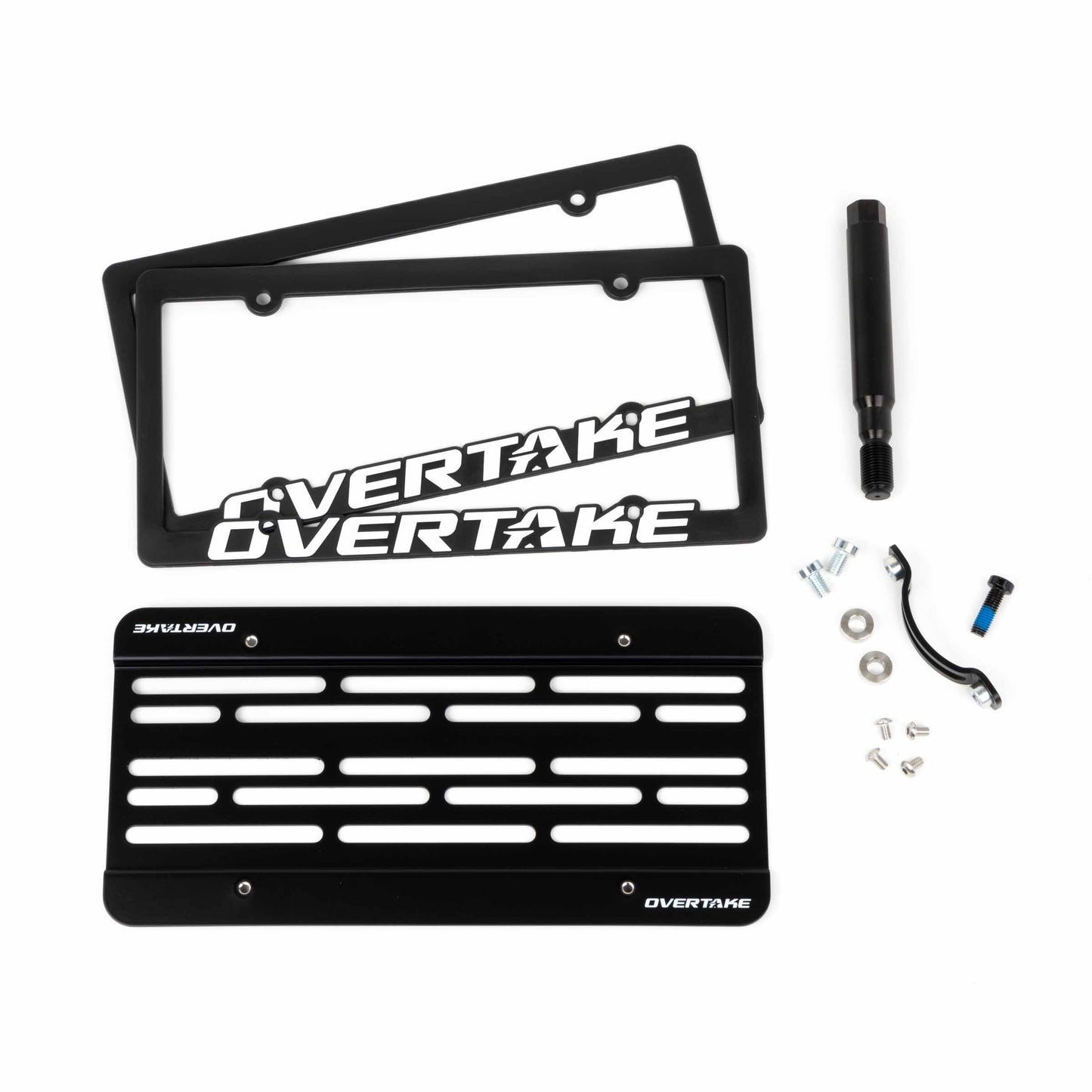 Overtake MaxxAdjust License Plate Relocation Kit - 18+ WRX / STi / Crosstrek, 13+ BRZ / FRS / 86, 17+ Impreza