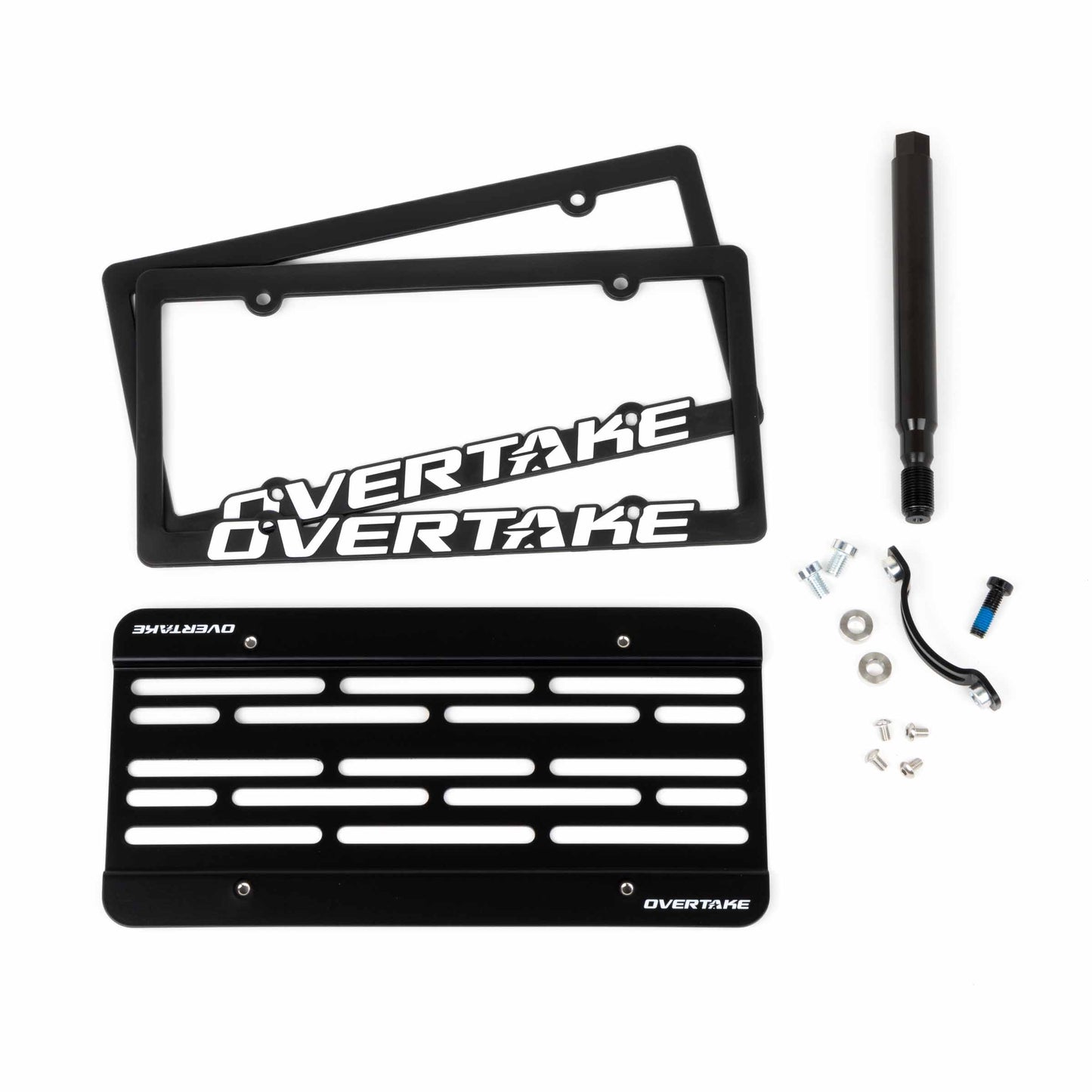 Overtake MaxxAdjust License Plate Relocation Kit - Subaru 08-14 WRX / STI, 05-09 Legacy, 08-11 Impreza