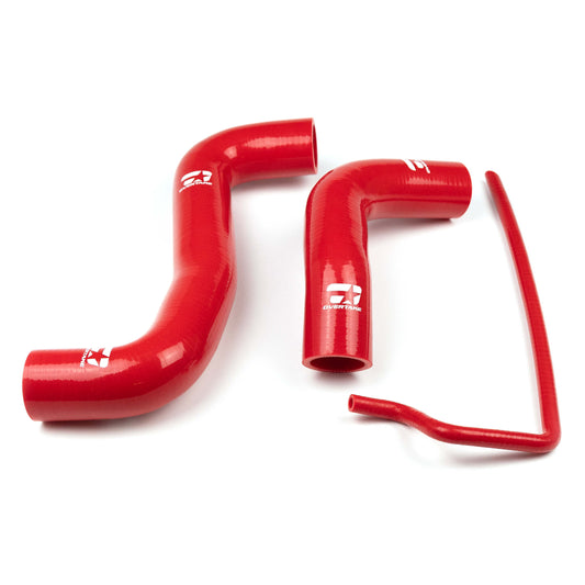 Overtake Radiator Hose Kit RED - Subaru 08-14 WRX, 08-21 STI, 09-13 FXT
