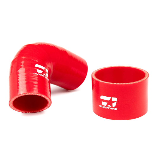 Overtake TMIC Silicone Coupler Kit RED - 04-21 STI, 02-07 WRX, 04-08 FXT w/ STI Style TMIC
