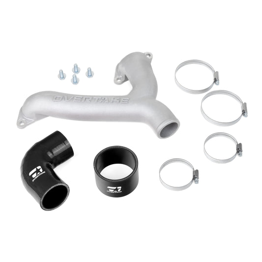 Overtake Top Mount Intercooler Y-Pipe Kit - Subaru 2004-21 STi  - Black