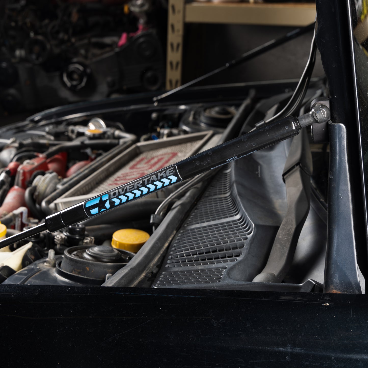 Overtake Hi-Lift Hood Strut Kit - Subaru 2002-07 WRX/STi