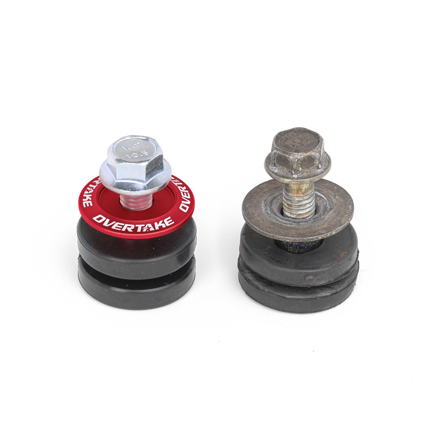 Overtake Top Mount Intercooler Isolator Bushings - Red
