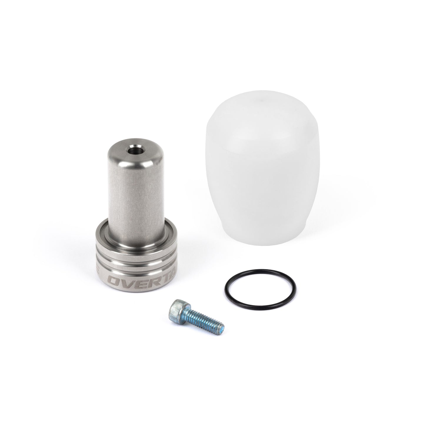 Overtake ModKnob Weighted Delrin Shift Knob - Short White - MT Subaru