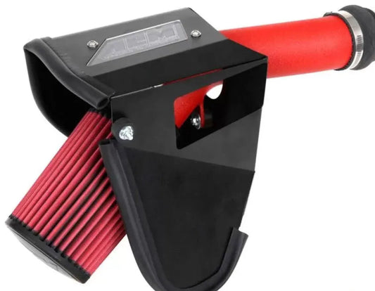 AEM Cold Air Intake System for Subaru STI 2020-2021 2.5L 4-Cyl, Red Filter, Aluminum Pipe