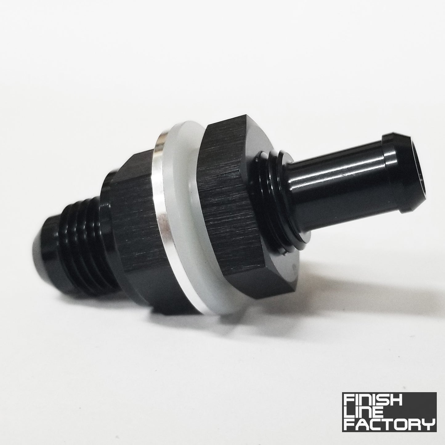 FLF AN to Barb Fuel Cell Bulkhead - 06 AN - 3/8 Barb