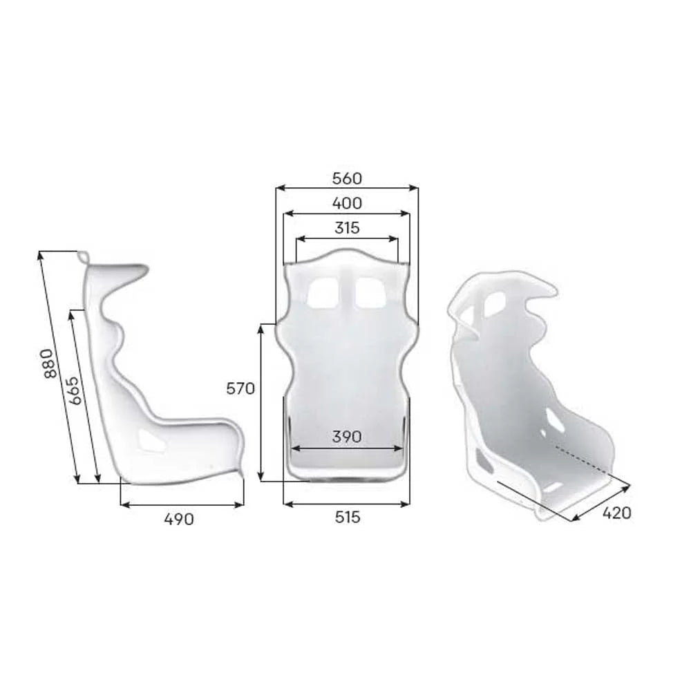 OMP HTE-R 400 Racing Seat