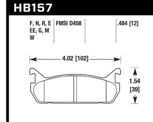 Hawk Performance HP Plus Rear