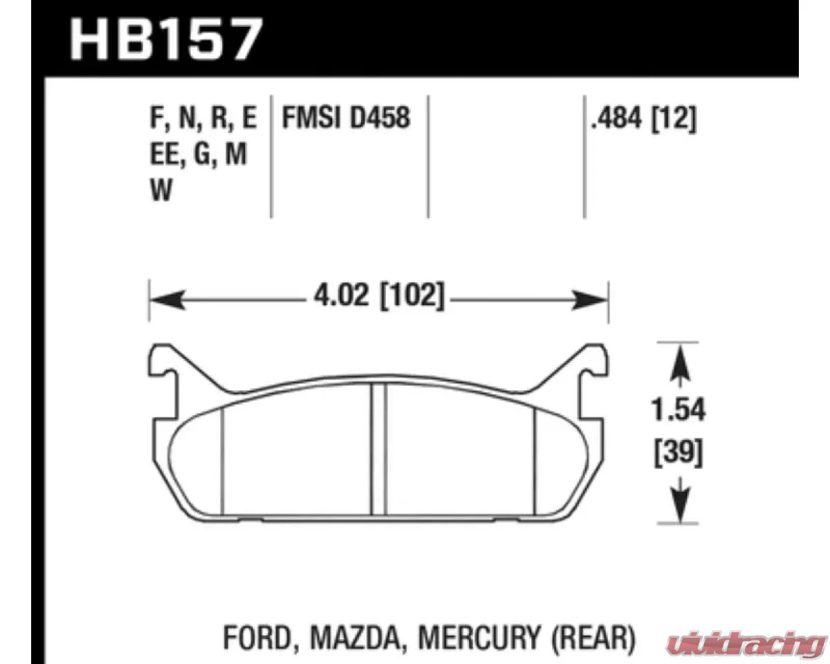 Hawk Performance DTC-30 Rear