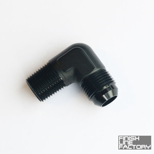 FLF AN to NPT Adapter - 90 Degree - 10 AN - 3/4" NPT