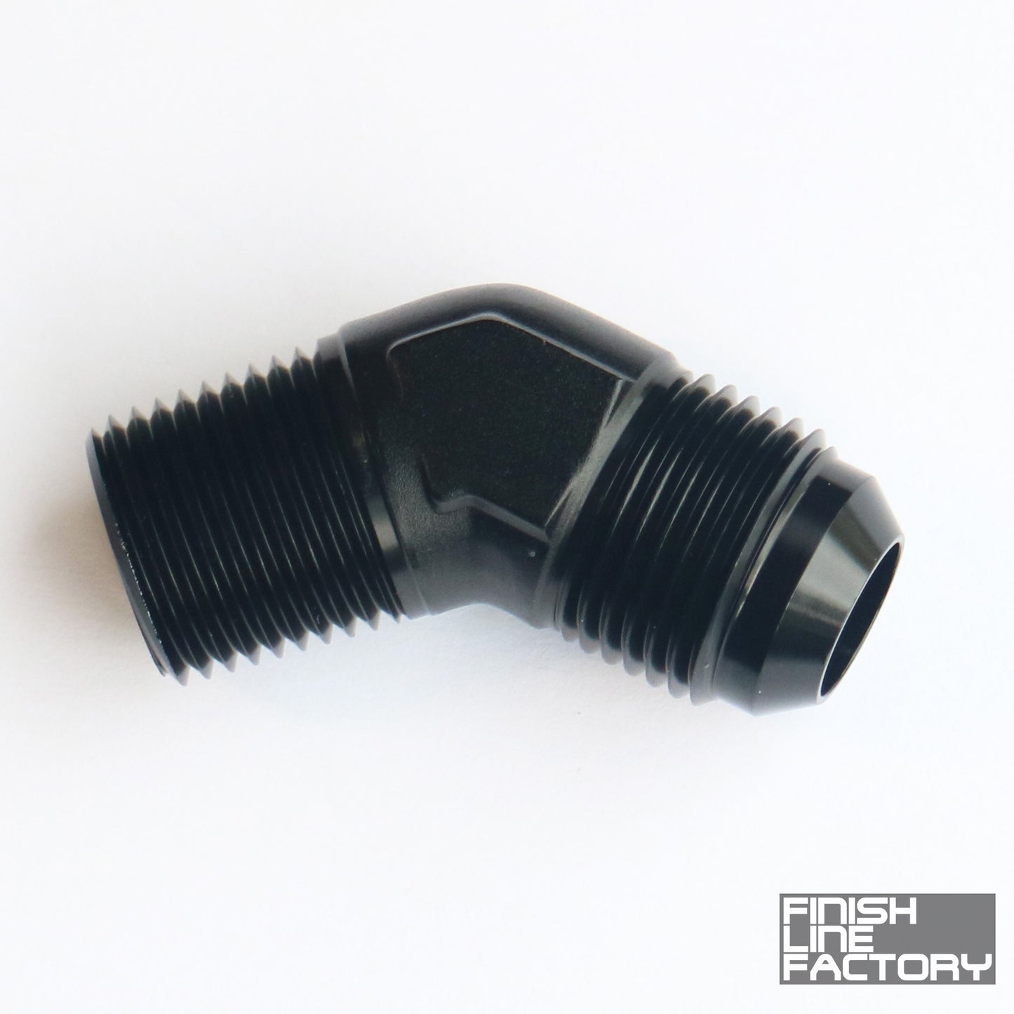 FLF AN to NPT Adapter - 45 Degree - 12 AN - 1/2" NPT