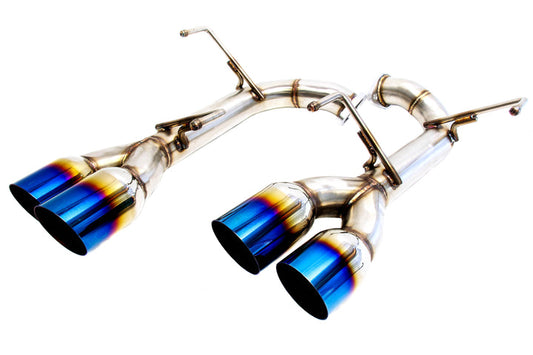 PLM Subaru WRX & STI 2015 - 2021 Axle-Back Exhaust / Muffler Deletes (Burnt Blue Tips)