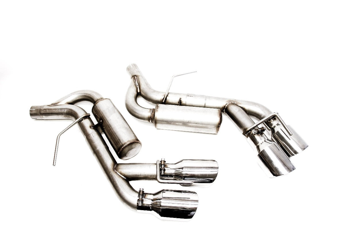 PLM Axle Back Muffler Delete Chevy Camaro V6 3.6L 2016 - 2022 Stainless Steel Quad Tips
