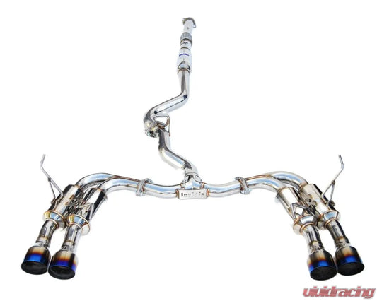 Invidia Gemini Catback Exhaust w/ Quad Titanium Tips Subaru WRX | STI 2011-2014