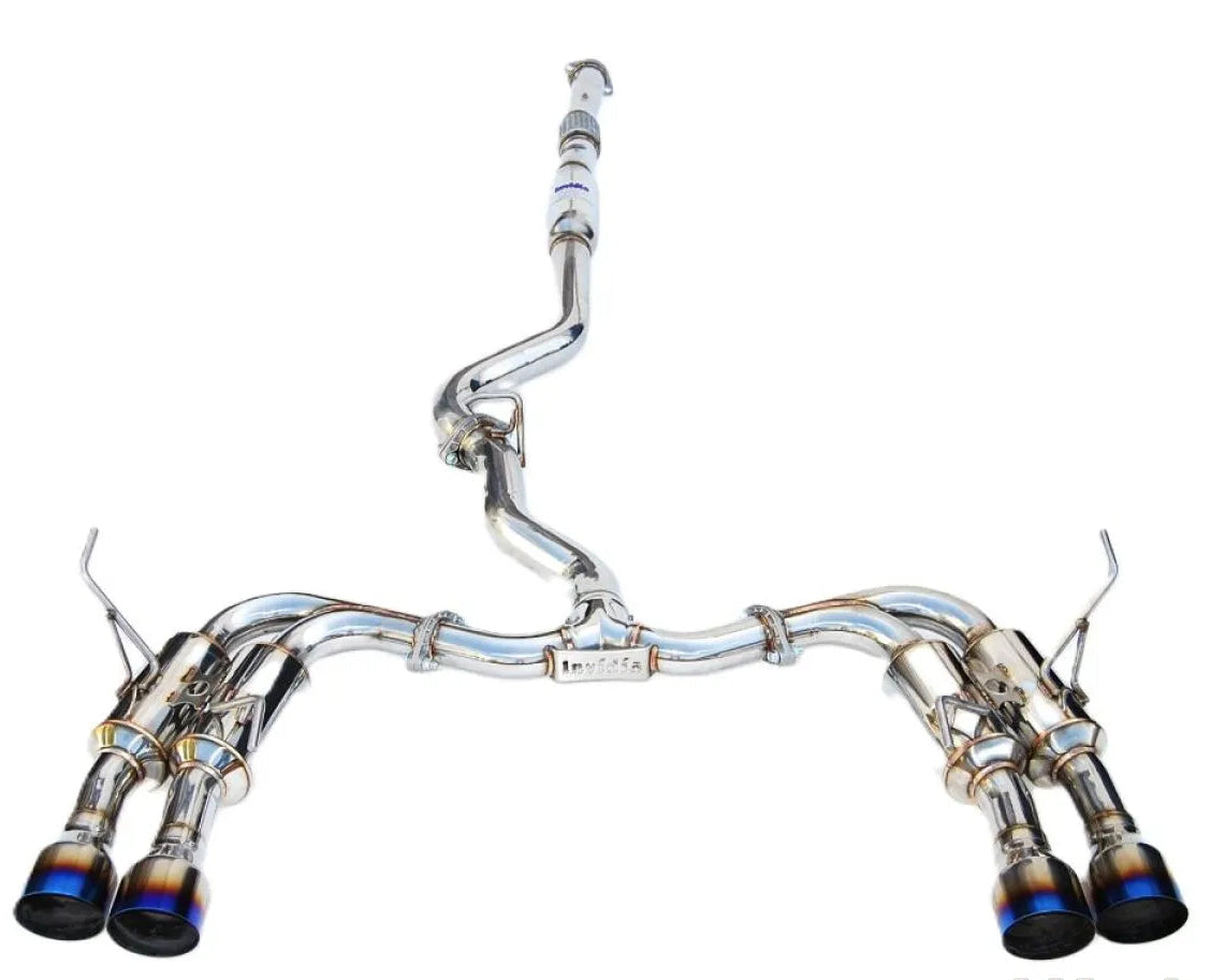 Invidia Gemini Catback Exhaust w/ Quad Titanium Tips Subaru WRX | STI 2015-2021