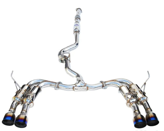 Invidia Gemini Catback Exhaust w/ Quad Titanium Tips Subaru WRX | STI 2015-2021