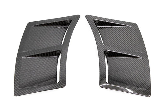 OLM S207 Style Carbon Fiber Bumper Vent Inserts - 2015+ WRX / STI