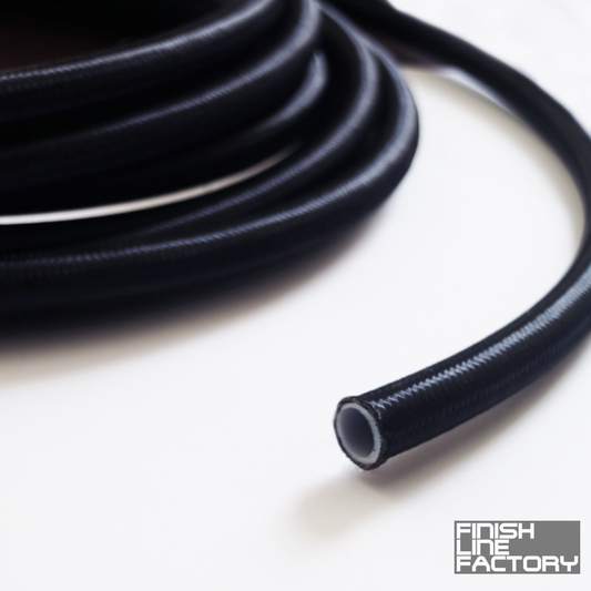 FLF PTFE Hose w/ Braided Nylon (200 Foot Roll) - 08 AN
