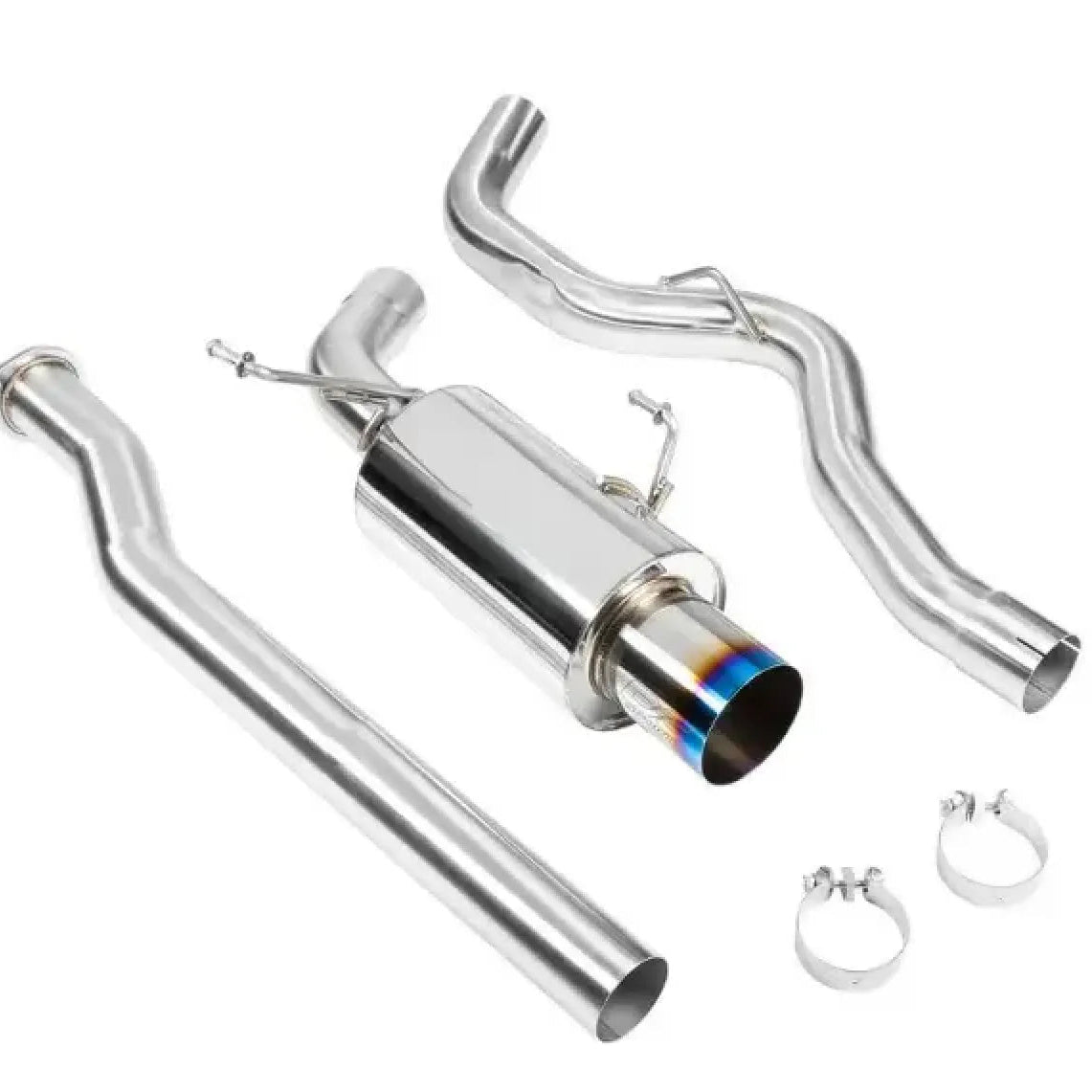 DC Sports Catback Single Canister Exhaust Burnt Subaru WRX | STI 2015-2021