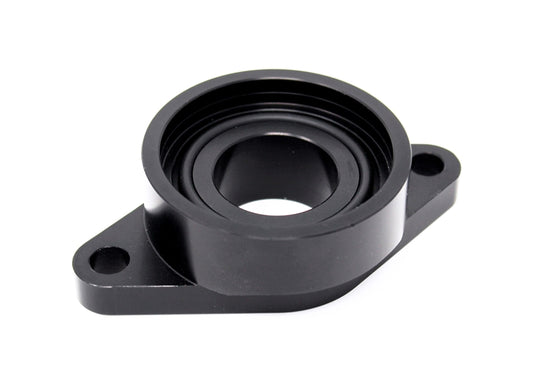 Torque Solution Billet Stock to HKS Blowoff Valve Adapter (Black): Mitsubishi Eclipse / Talon / Laser 1G 90-94