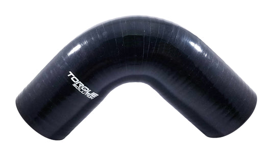 Torque Solution 90 Degree Silicone Hose Elbow: 2.5" Black Universal