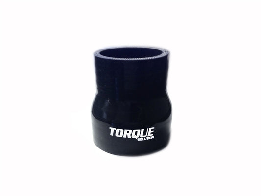 Torque Solution Transition Silicone Coupler: 2.25" to 2.5" Black Universal