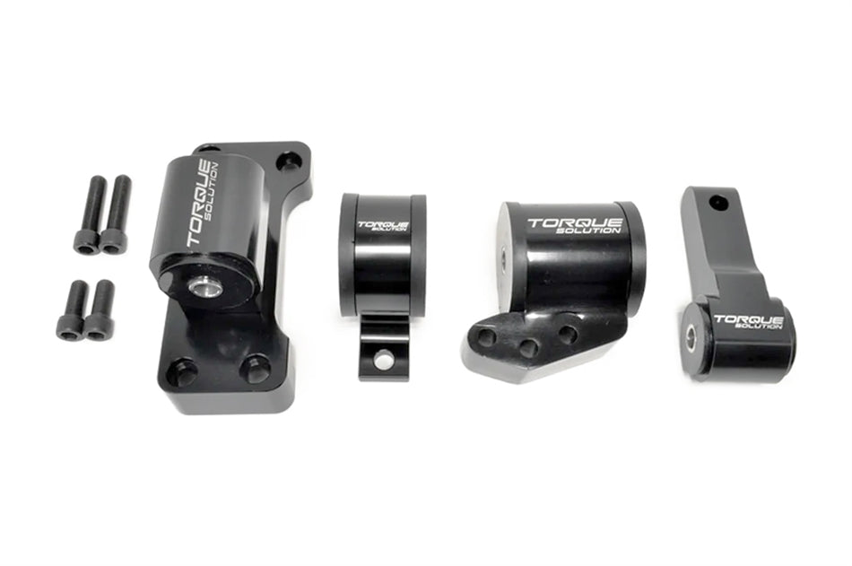 Torque Solution Billet Aluminum 4 Piece Full Engine Mount Kit: Mitsubishi Evolution VII-IX 2001-2006