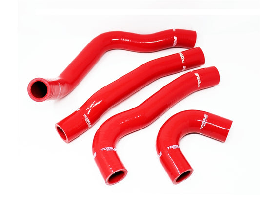 Torque Solution Silicone Radiator Hose Kit (Red): Mitsubishi Evolution X 2008-2015
