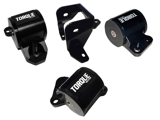 Torque Solution Billet Aluminum Mount Kit ( 2 Bolt ): Honda Civic 96-00 EK B or D-Series